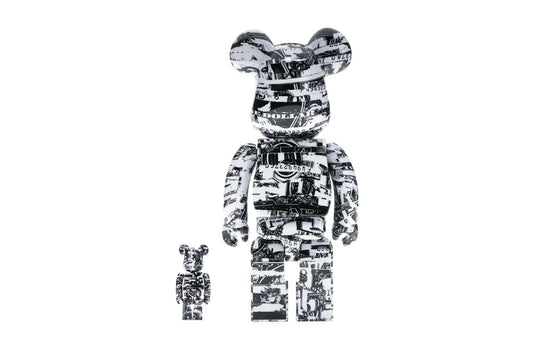 Bearbrick Kosuke Kawamura 100% & 400% Set White/Black