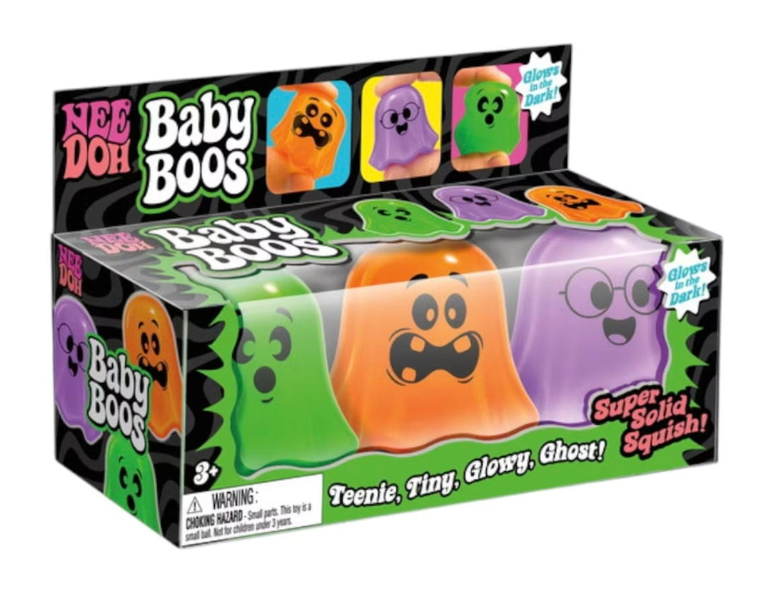 Z  NeeDoh Baby Boos Box of 3 Squishy Glowy Ghosts