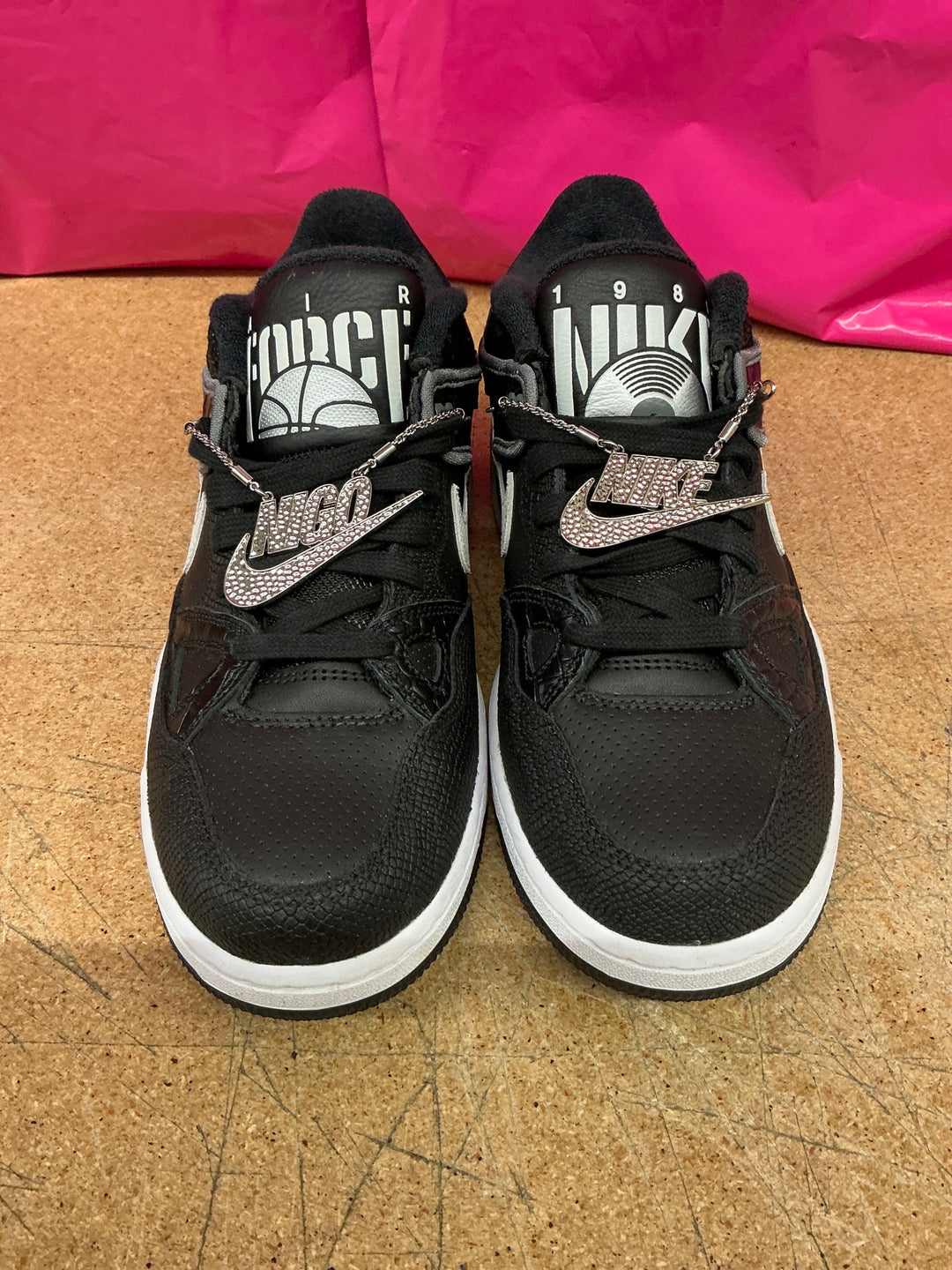 Nike Air Force 3 Low x NIGO Black And White Mens 8.5 Used