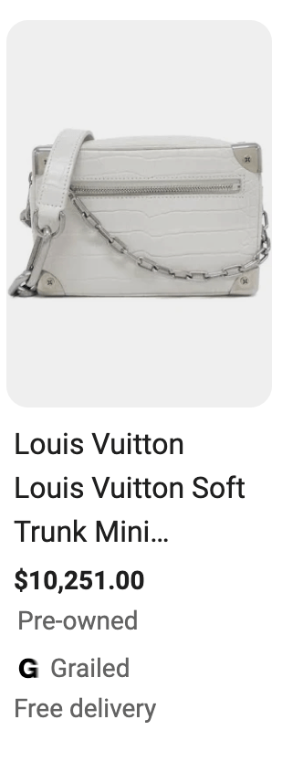 Louis Vuitton Crocodile Leather Shoulder Bag Soft Trunk Bronze
