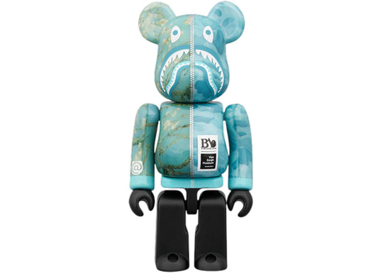 Bearbrick BAPE(R) x Van Gogh Museum Almond Blossom SHARK 100% &amp; 400% Set