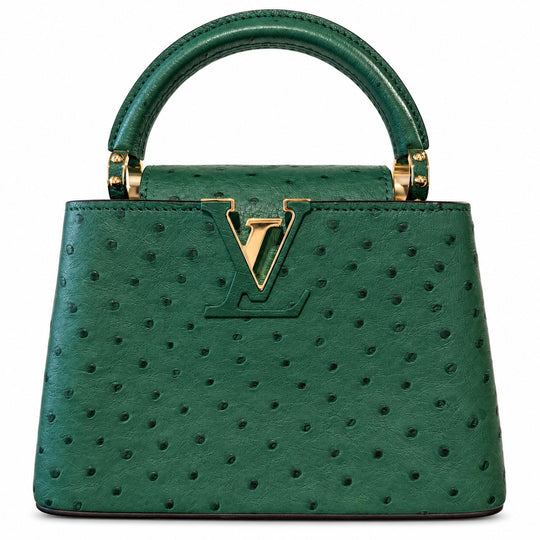 Louis Vuitton Capucines Mini Menthe Ostrich