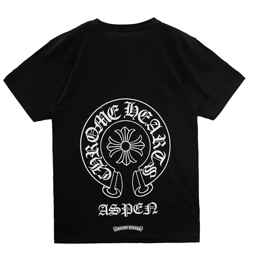 Chrome Hearts Las Aspen Exclusive Horseshoe Short Sleeve Tee - Clothing - Mens - Jawns on Fire Sneakers &amp; Shoes