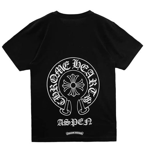 Chrome Hearts Las Aspen Exclusive Horseshoe Short Sleeve Tee - Clothing - Mens - Jawns on Fire Sneakers &amp; Shoes