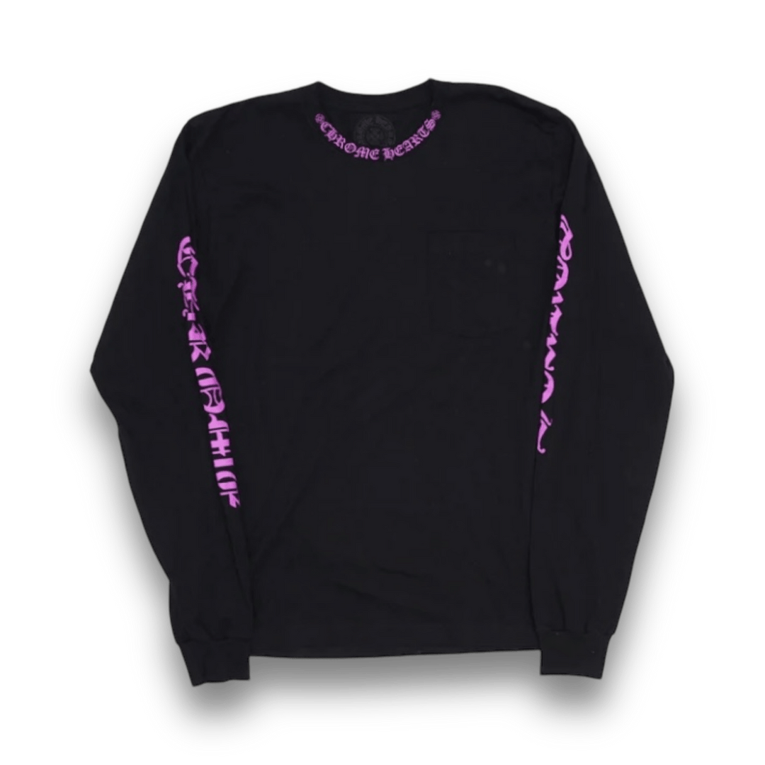 Chrome Hearts Long Sleeve Tee Black & Purple - Long Sleeve - Jawns on Fire Sneakers & Shoes