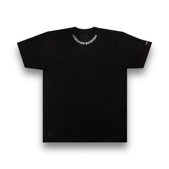 Chrome Hearts Neck Logo Short Sleeve T-Shirt - Black - T-Shirt - Jawns on Fire Sneakers & Shoes