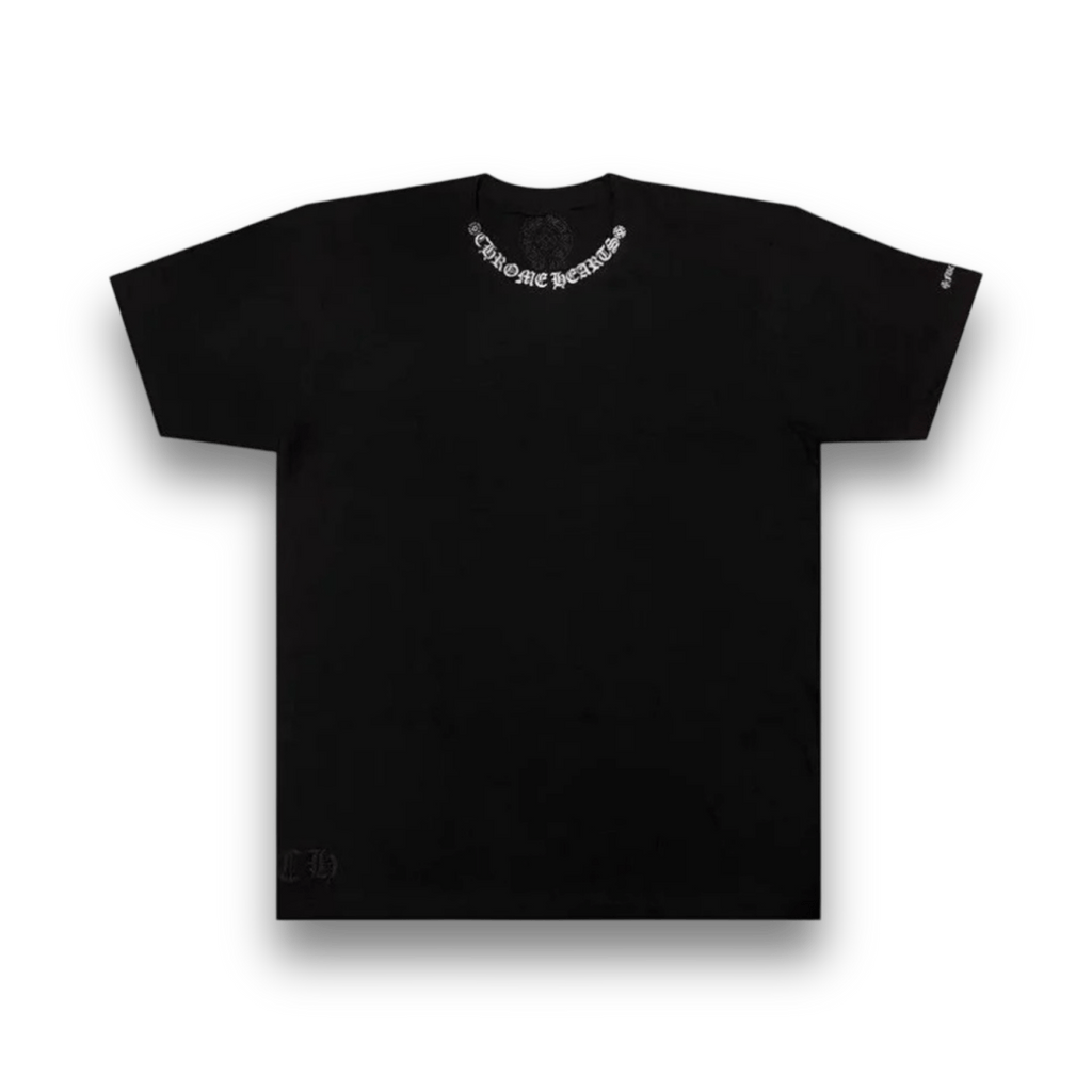 Chrome Hearts Neck Logo Short Sleeve T-Shirt - Black – Jawns Chrome Hearts Neck Logo Short Sleeve T-Shirt - Black – Jawns