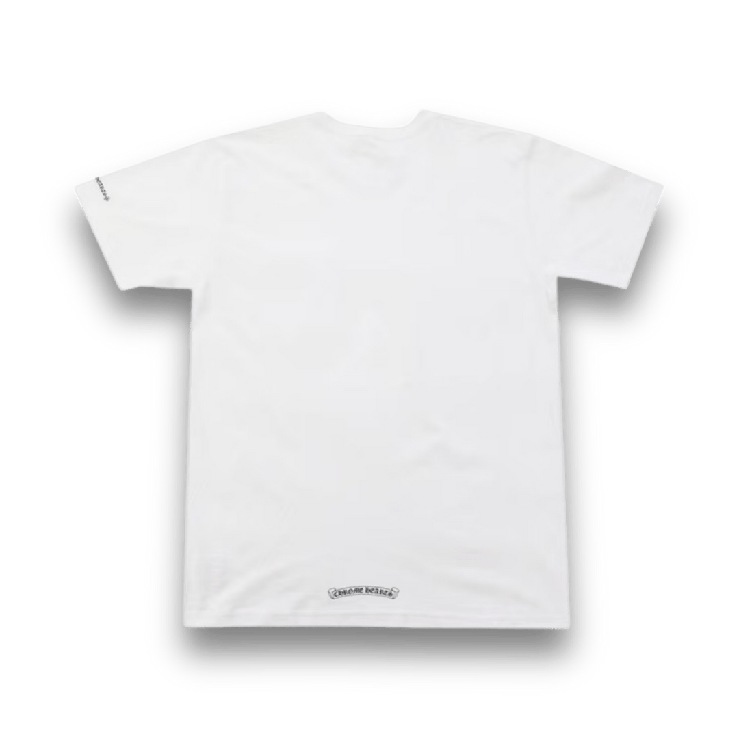 Chrome Hearts Neck Logo Short Sleeve T-Shirt - White - T-Shirt - Jawns on Fire Sneakers & Shoes