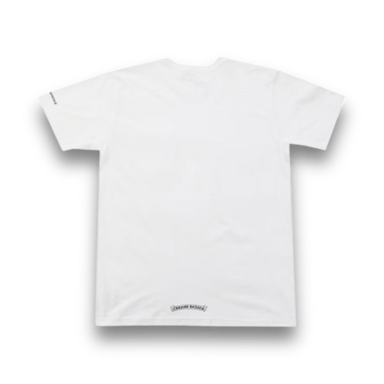 Chrome Hearts Neck Logo Short Sleeve T-Shirt - White - T-Shirt - Jawns on Fire Sneakers & Shoes