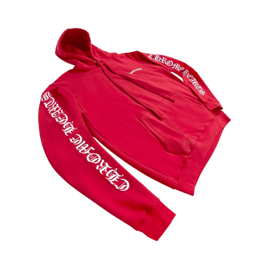 Chrome Hearts Red Hoodie - Hoodie - Jawns on Fire Sneakers & Shoes