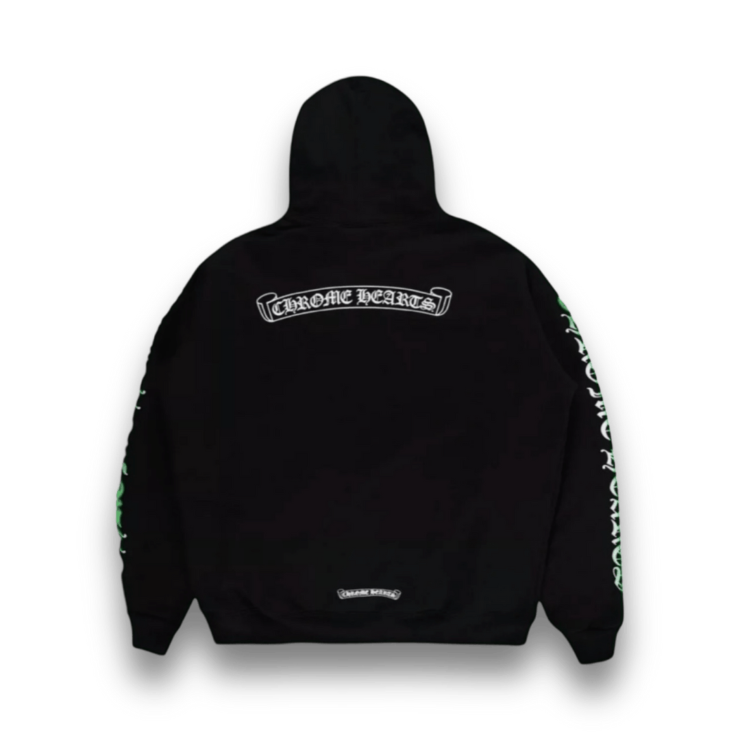 Chrome Hearts Scroll Logo Hoodie Black & White - Hoodie - Jawns on Fire Sneakers & Shoes