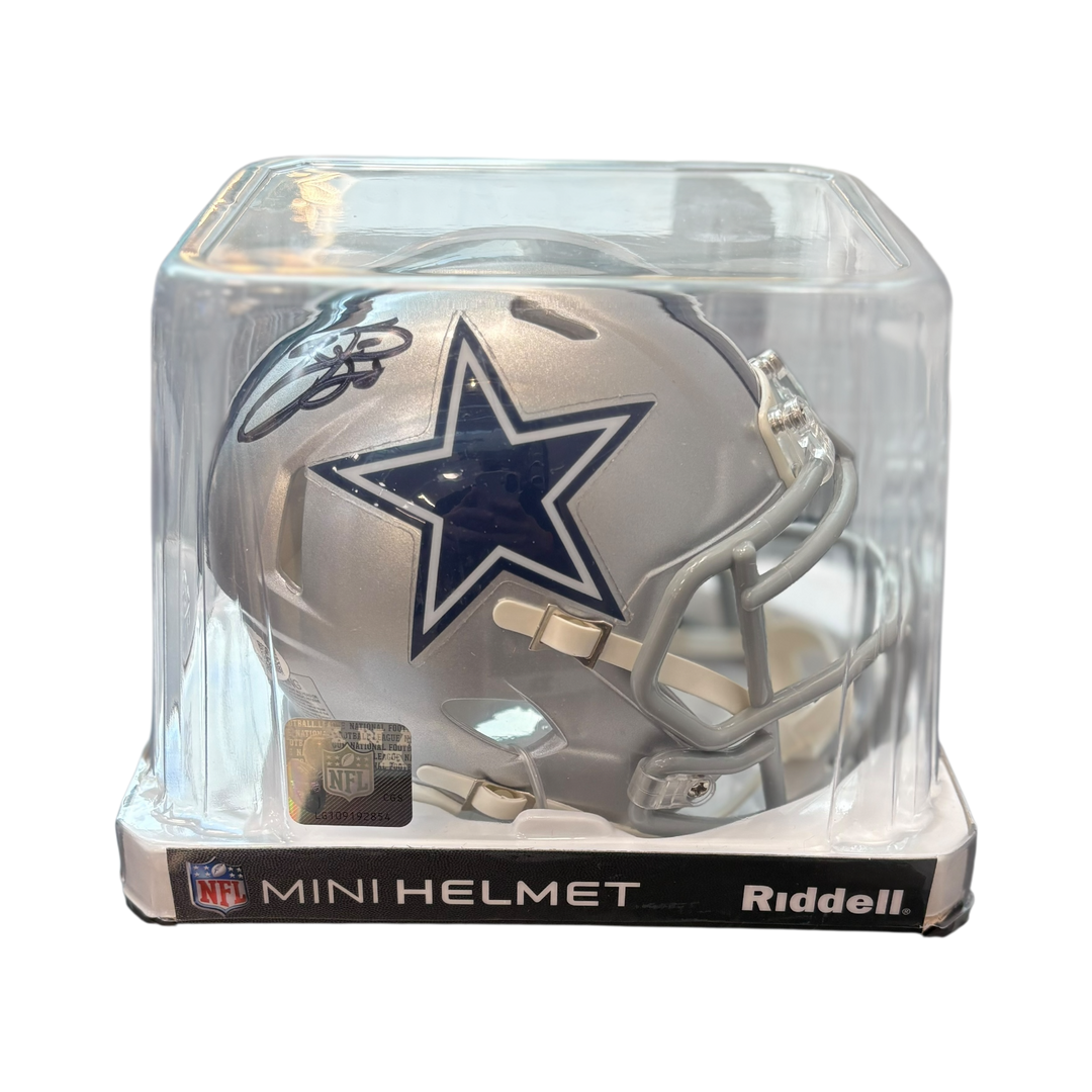 Emmitt Smith Signed Mini Cowboys Helmet
