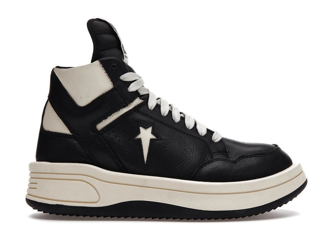 Converse TURBOWPN Mid Rick Owens DRKSHDW Black Cloud Cream - Sneakers - Jawns on Fire Sneakers & Shoes