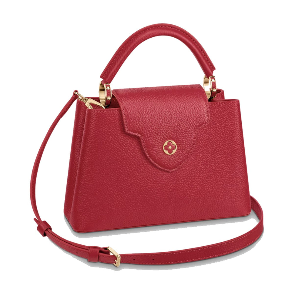 Louis Vuitton Capucine BB Taurillon Leather Top Handle Scarlet Bag M52689