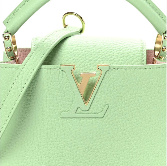 Louis Vuitton x Taurillon Mini Capucines Vert Pomme