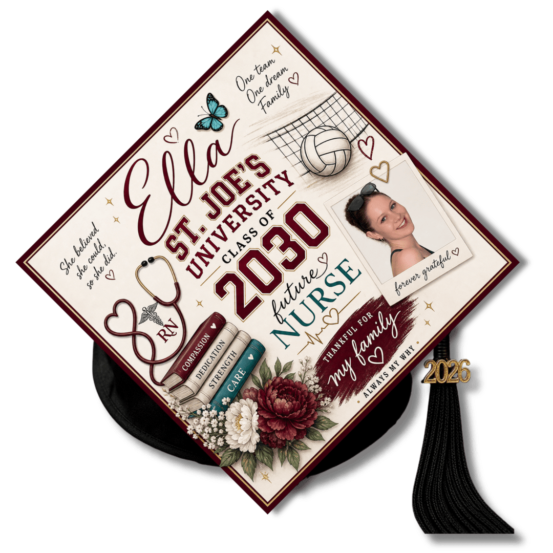 Custom Graduation Cap Design - Headwear - Jawns on Fire Sneakers & Shoes