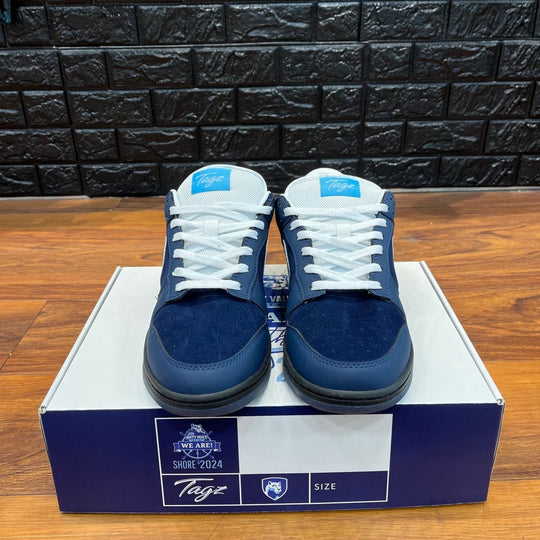 Custom PSU FTBL Navy Sneaker - Ready Now - Low Sneaker - Jawns on Fire Sneakers & Shoes