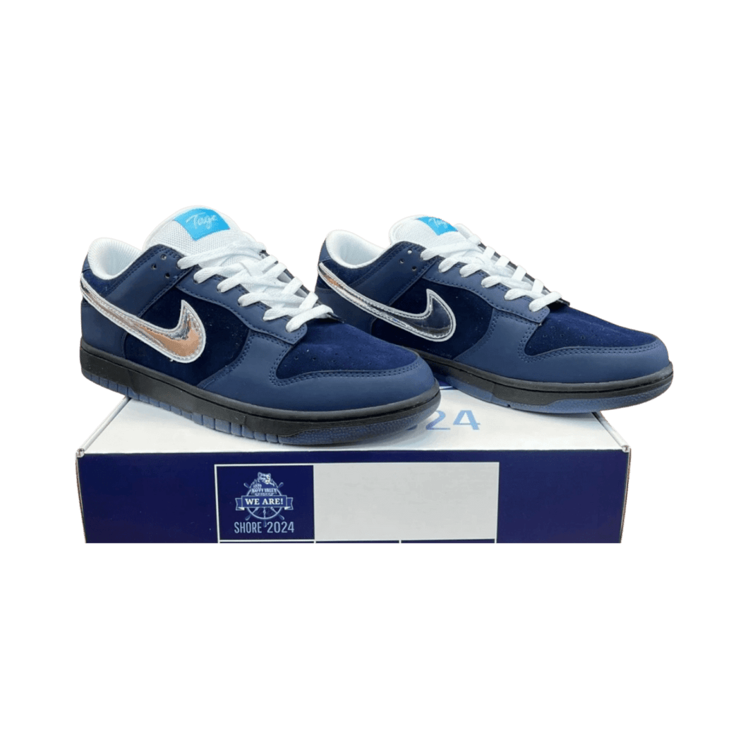 Custom PSU Navy Dunk - Sneakers - Jawns on Fire Sneakers & Shoes
