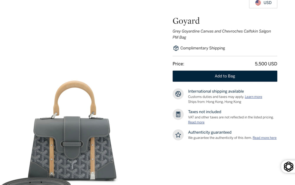 Goyard Grey Goyardine Coated Canvas Saigon Structure Top Handle Bag PM