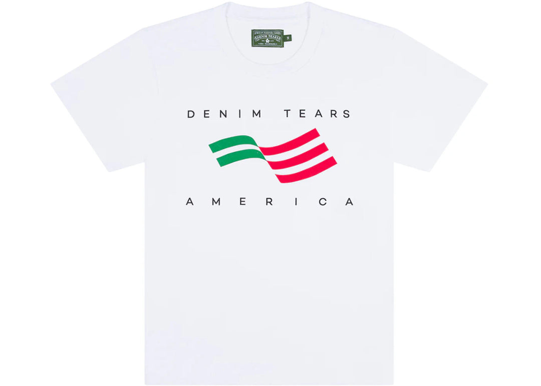 Denim Tears America Sportswear Tee White - Clothing - Mens - Jawns on Fire Sneakers & Shoes