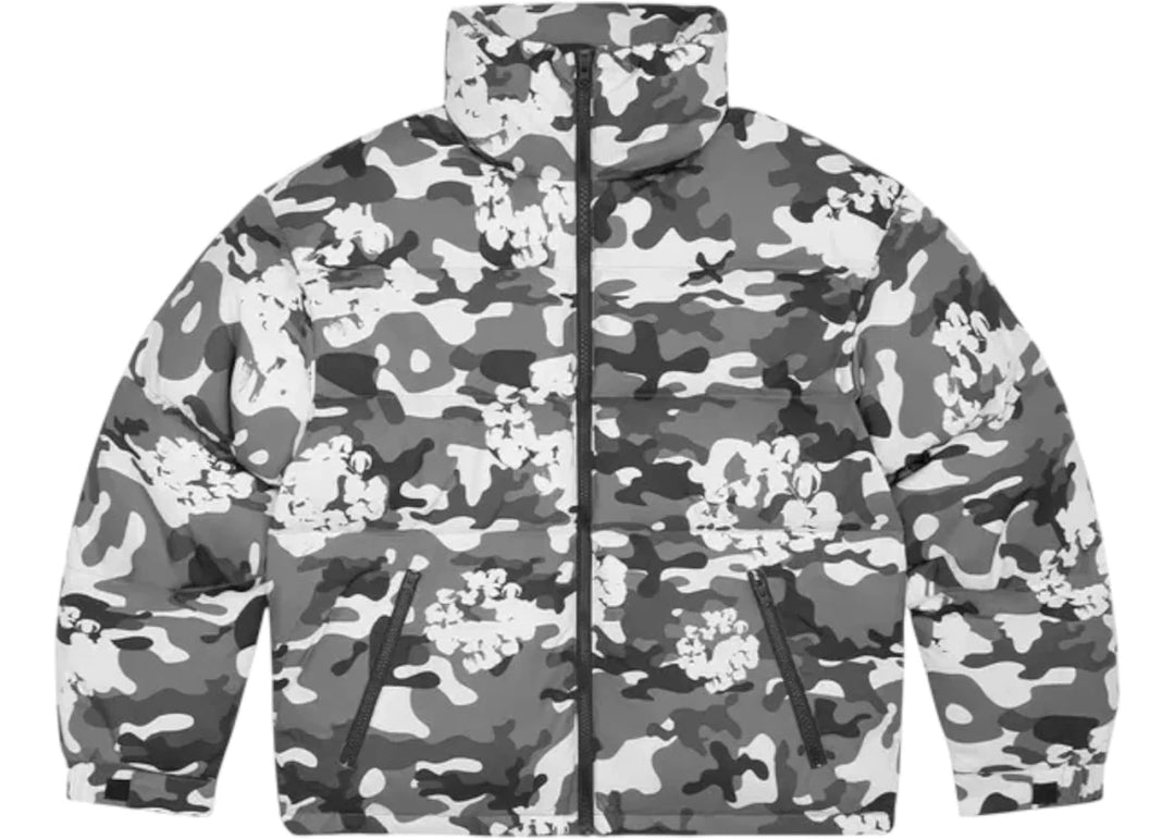 Denim Tears Cotton Wreath Puffer Jacket White Camo - Clothing - Mens - Jawns on Fire Sneakers &amp; Shoes