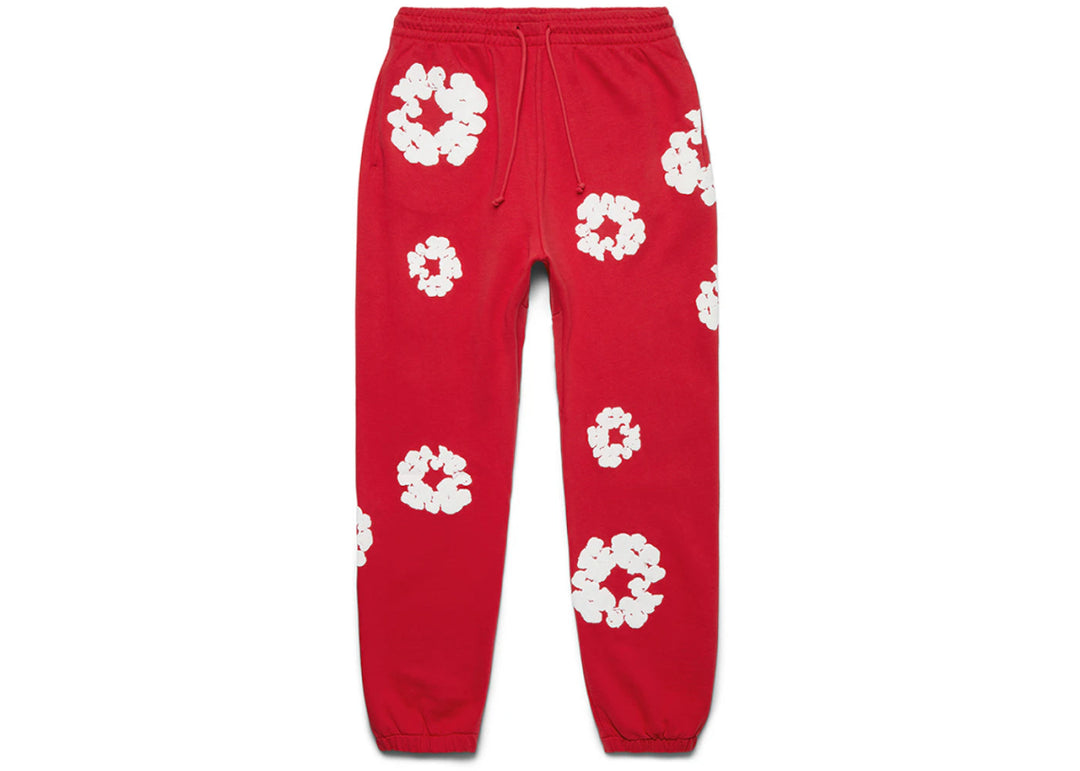 Denim Tears Cotton Wreath Sweatpant Red - Clothing - Mens - Jawns on Fire Sneakers & Shoes