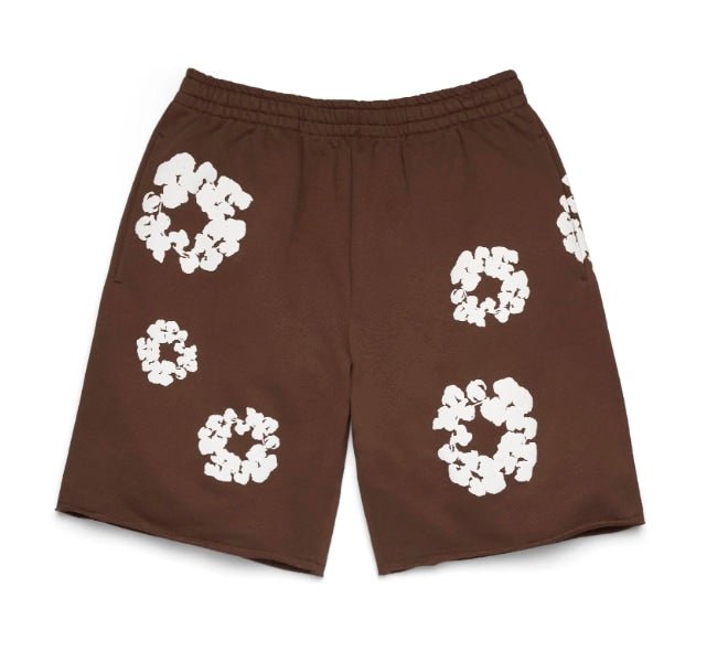 Denim Tears Cotton Wreath Sweatshorts Dark Brown - Clothing - Mens - Jawns on Fire Sneakers & Shoes