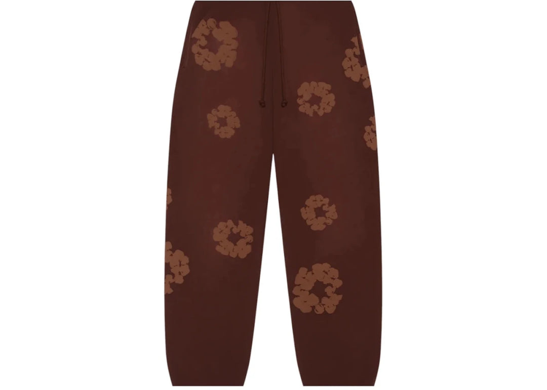 Denim Tears Mono Cotton Wreath Sweatpants Brown - Clothing - Mens - Jawns on Fire Sneakers &amp; Shoes
