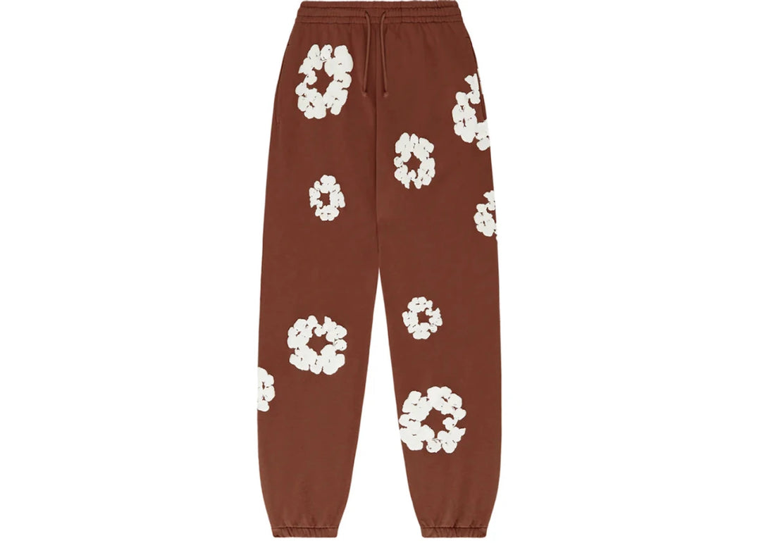 Denim Tears The Cotton Wreath Sweatpants Brown - Clothing - Mens - Jawns on Fire Sneakers &amp; Shoes