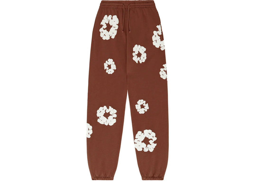 Denim Tears The Cotton Wreath Sweatpants Brown - Clothing - Mens - Jawns on Fire Sneakers & Shoes