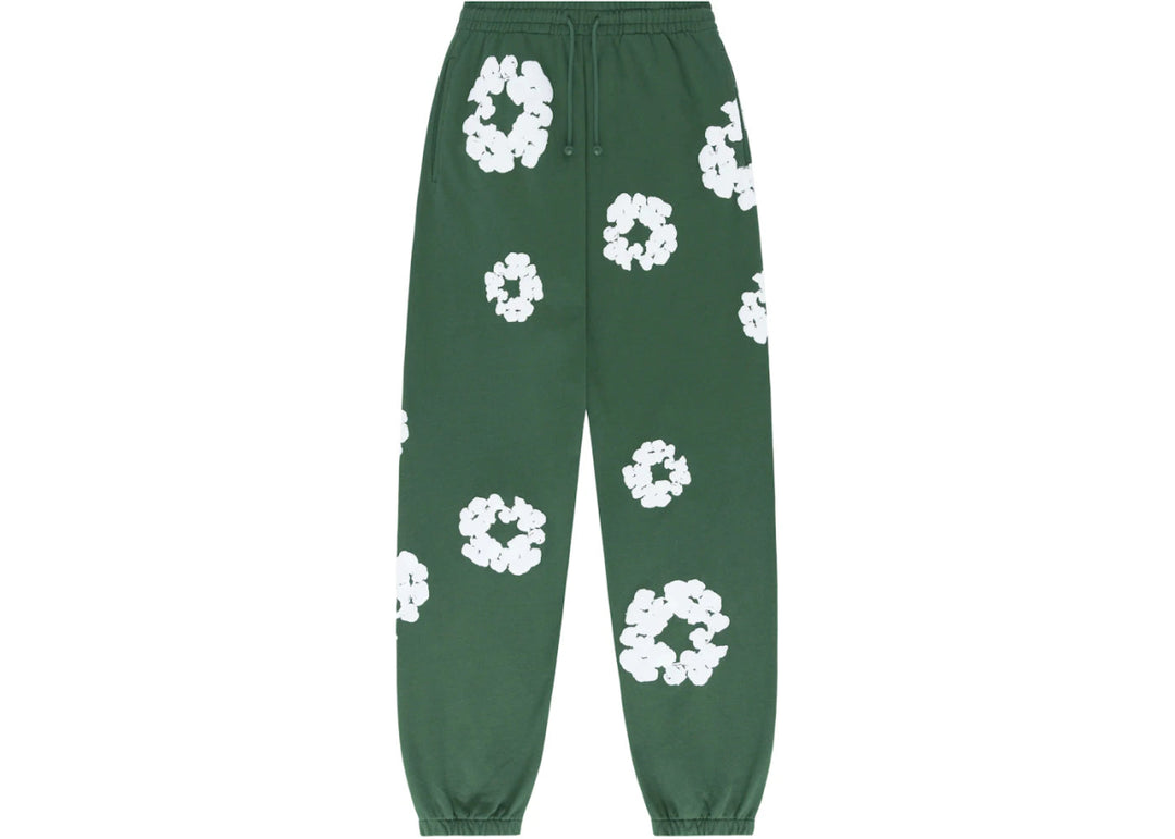 Denim Tears The Cotton Wreath Sweatpants Green - Clothing - Mens - Jawns on Fire Sneakers & Shoes