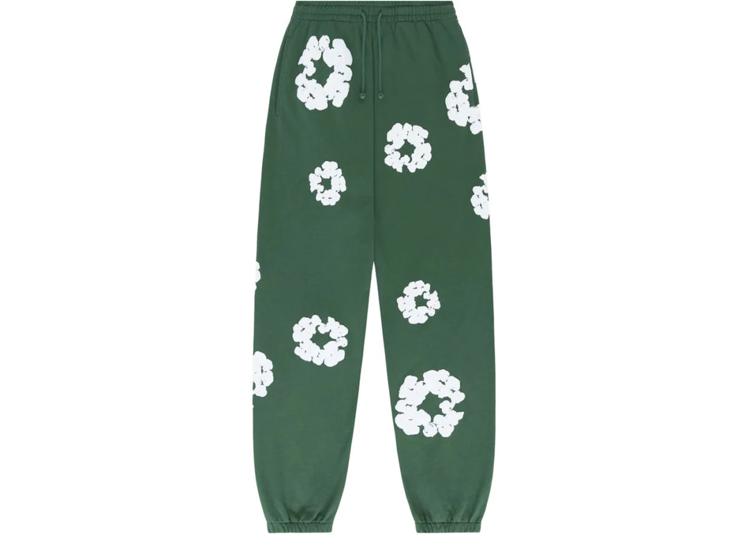 Denim Tears The Cotton Wreath Sweatpants Green - Clothing - Mens - Jawns on Fire Sneakers & Shoes