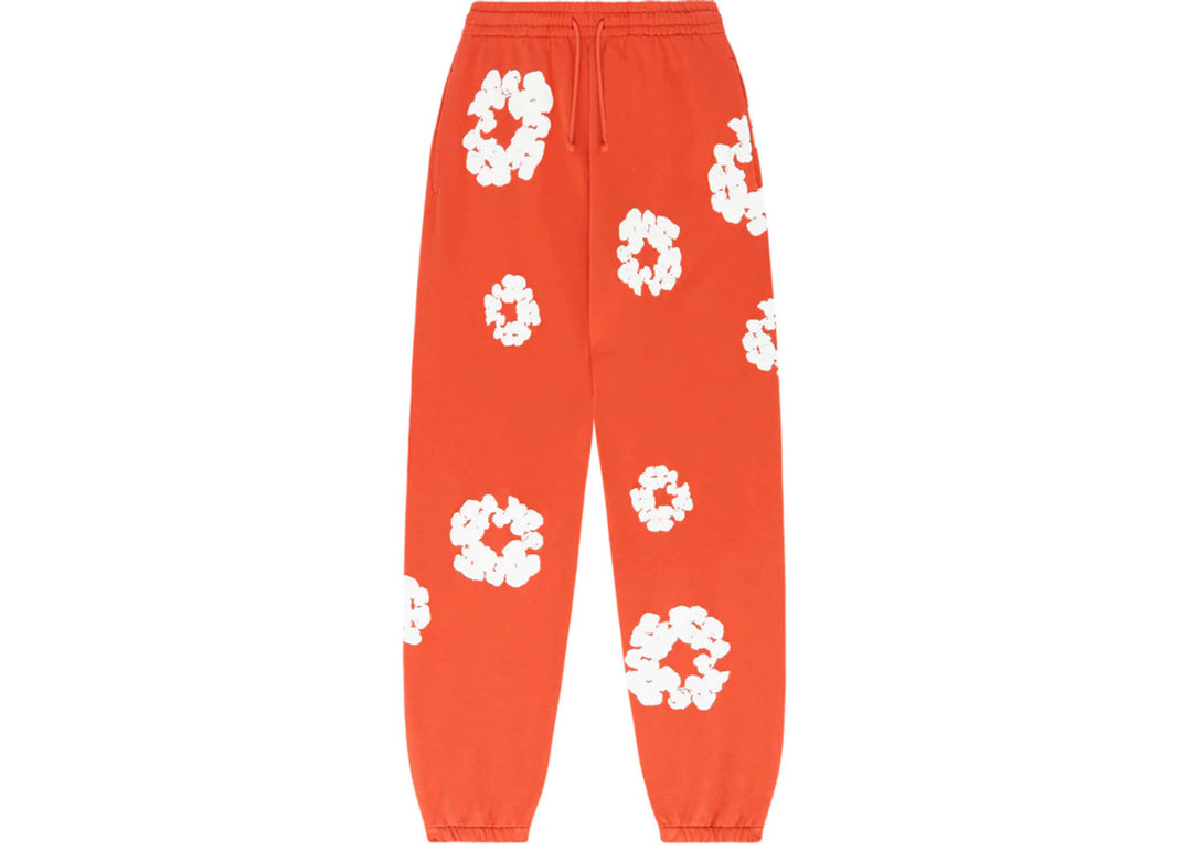 Denim Tears The Cotton Wreath Sweatpants Orange - Clothing - Mens - Jawns on Fire Sneakers & Shoes