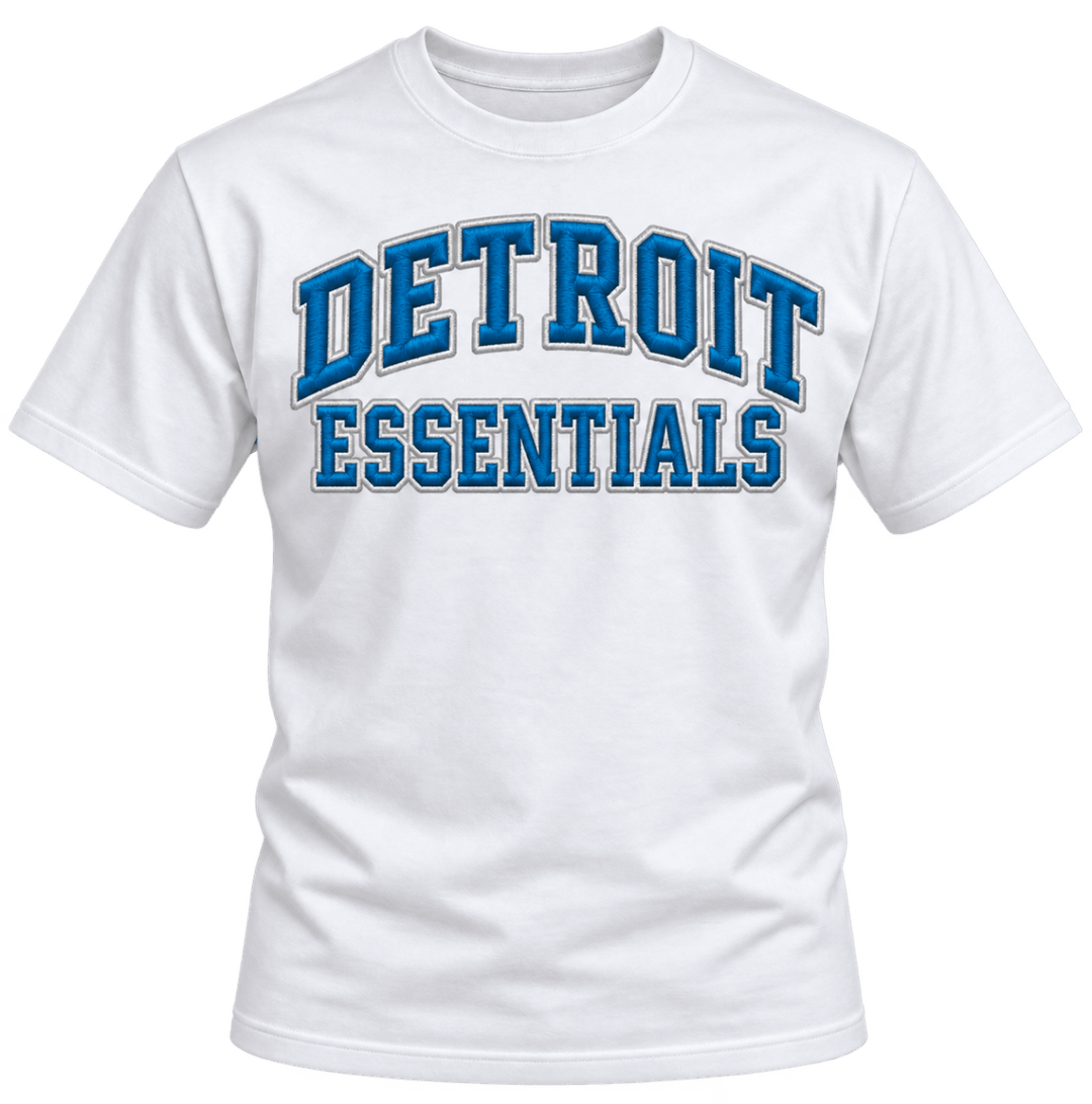 Detroit Essentials T-Shirt – White – Lions | Jawns on Fire - T-Shirt - Jawns on Fire Sneakers &amp; Shoes