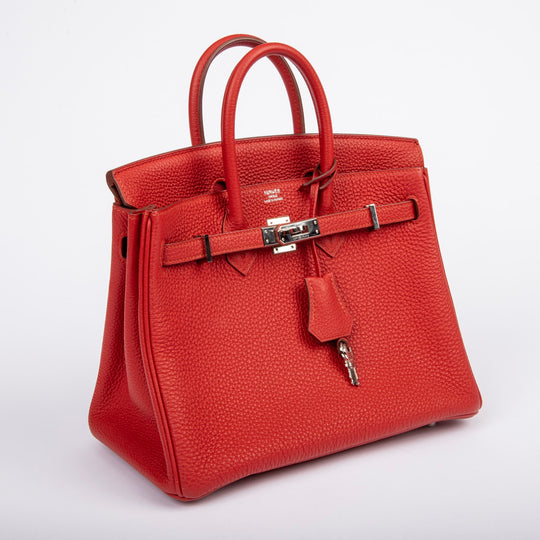 Hermès Birkin 25 Rouge de Coeur Togo Palladium Hardware