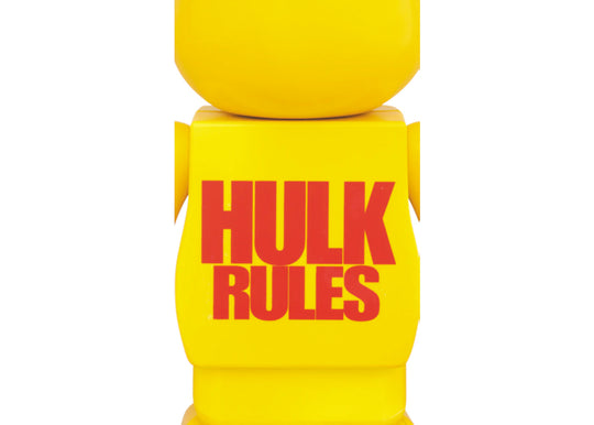 Bearbrick Hulkamania 400% Yellow