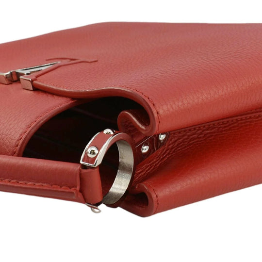 Louis Vuitton Capucines GM Souple Satchel Rust Red M13027