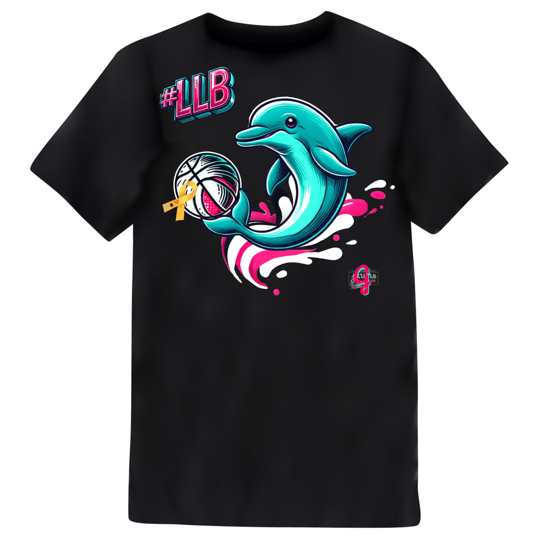 Dolphin with Ball #LLB - Kids vs Cancer - Original Jawns Apparel - T-Shirt - Jawns on Fire Sneakers & Shoes