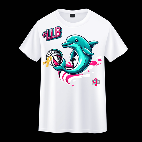 Dolphin with Ball #LLB - Kids vs Cancer - Original Jawns Apparel - T-Shirt - Jawns on Fire Sneakers & Shoes