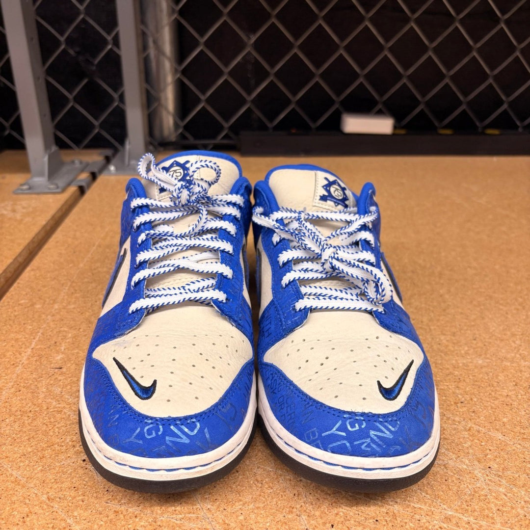 Dunk Low Jackie Robinson Hyper Blue (Men 12) Used - Sneakers - Jawns on Fire Sneakers &amp; Shoes