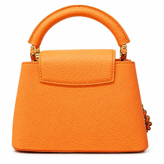 Louis Vuitton Mini Capucines Orange Taurillon Leather