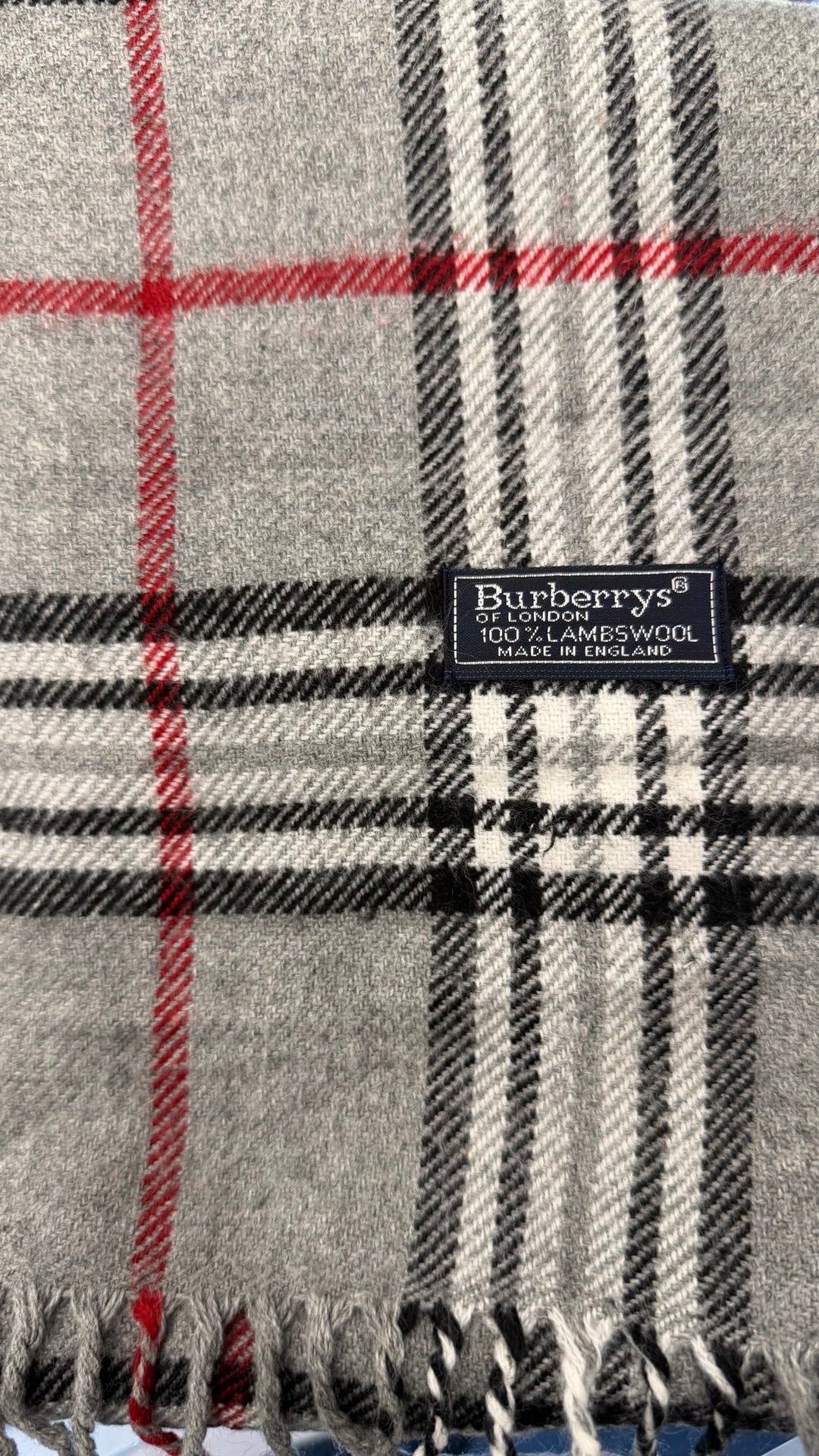 Burberry House Check Grey Scarf