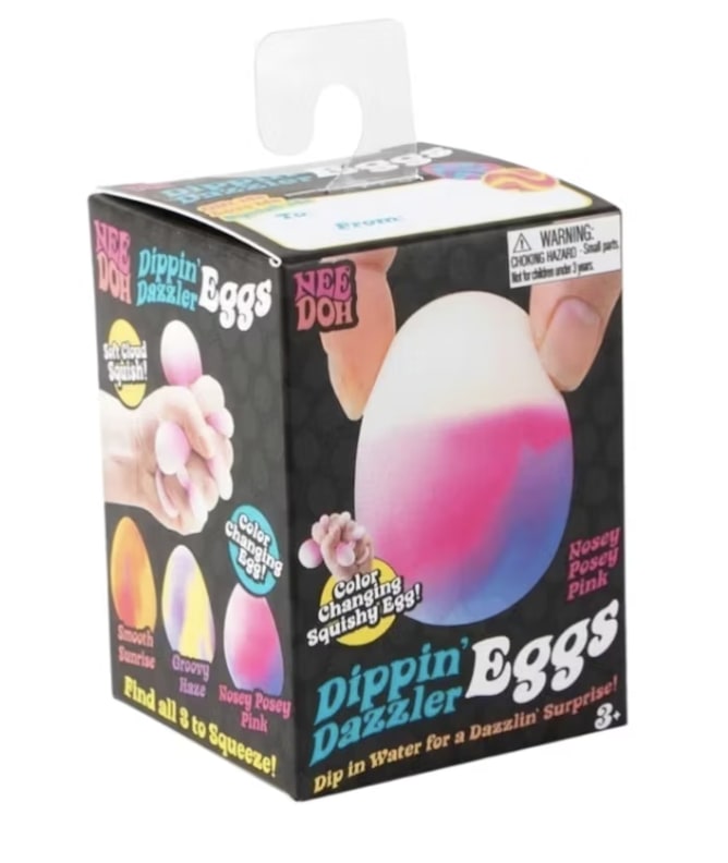 NeeDoh Dippin Dazzer Egg Squishy Fidget Toy - Assorted Colors