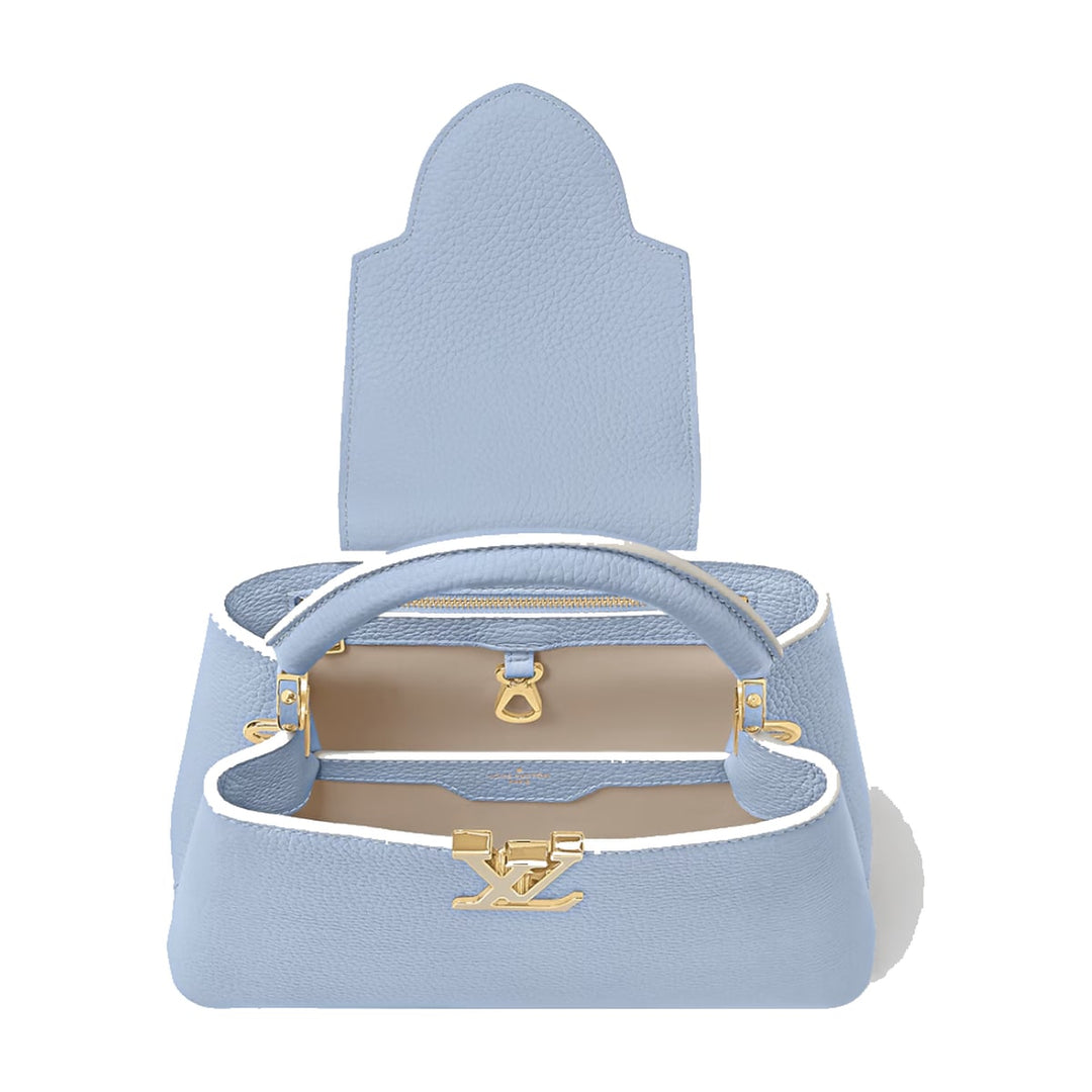 Louis Vuitton Capucine BB with MiniMe Orgasmic Blue Bag
