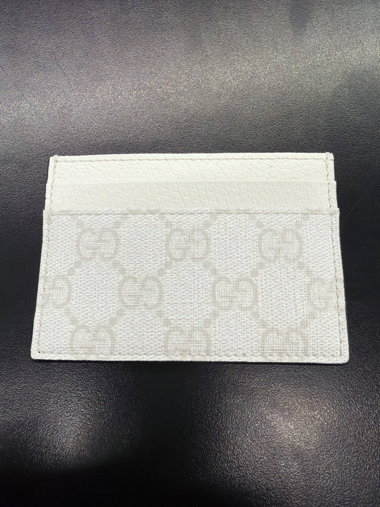 Gucci Card Case Wallet GG White