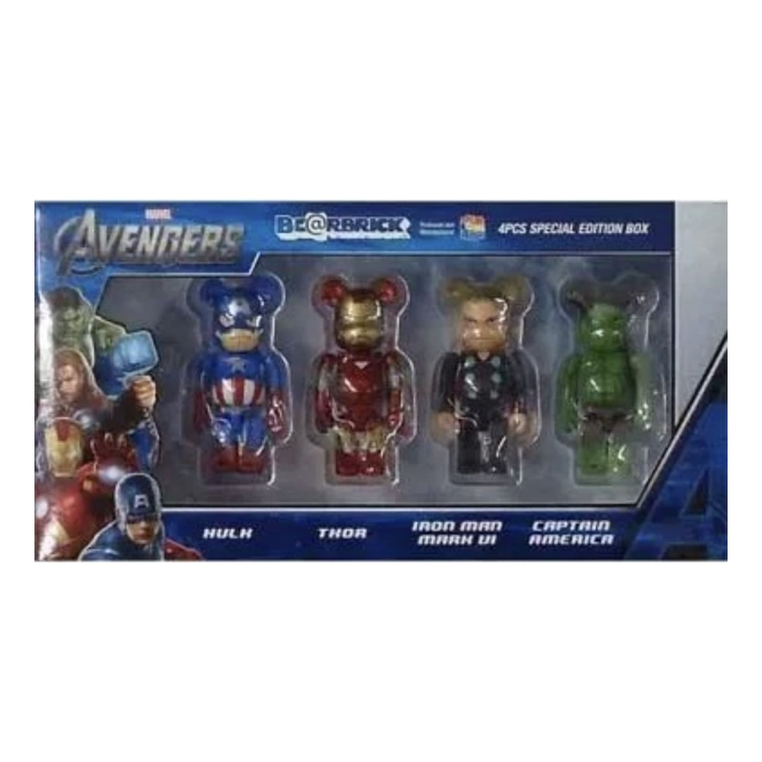 Bearbrick Marvel Avengers 4 Pack 100%