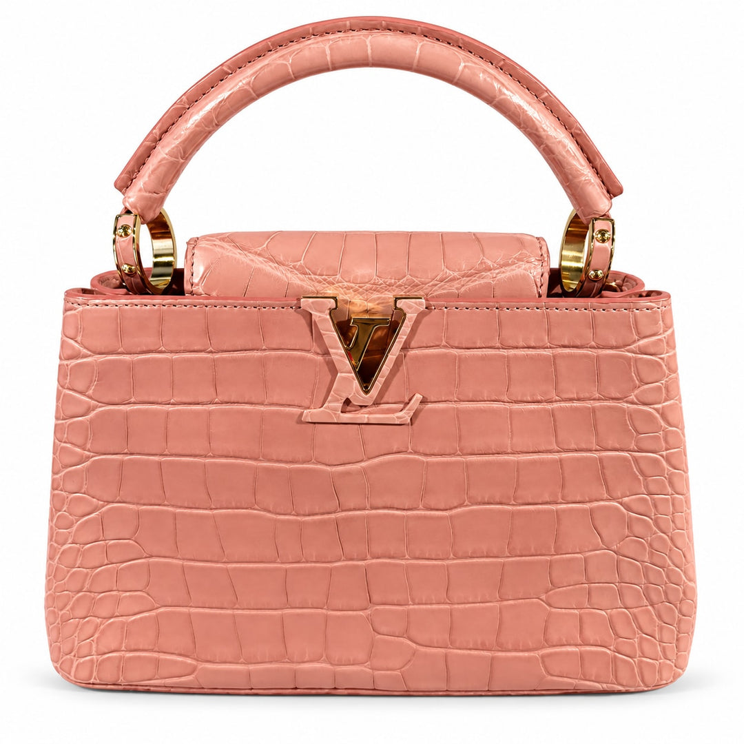 Louis Vuitton Capucines BB Pink Crocodile