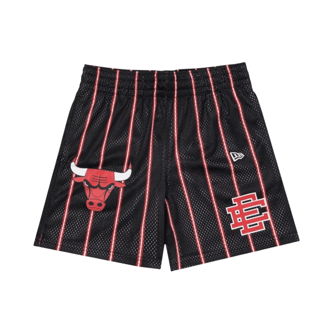 Eric Emanuel EE Shorts - Black Bulls - Shorts - Jawns on Fire Sneakers & Shoes