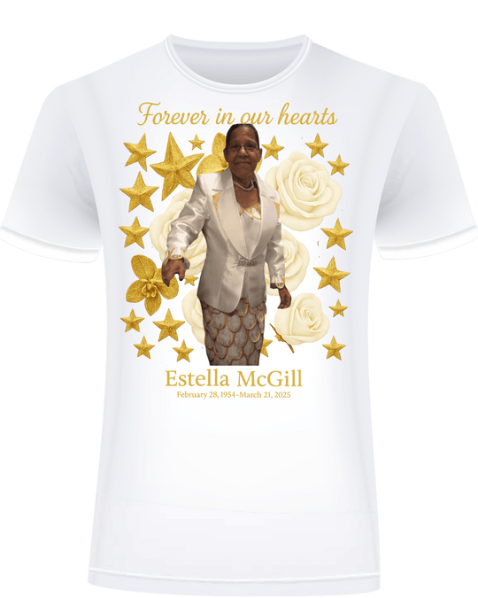 Estella McGill - Forever In Our Hearts - T-Shirt - Jawns on Fire Sneakers & Shoes