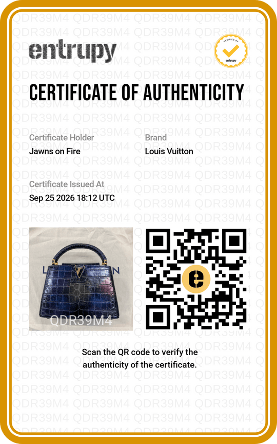 Louis Vuitton Capucines Black &amp; Purple Mini Crocodile